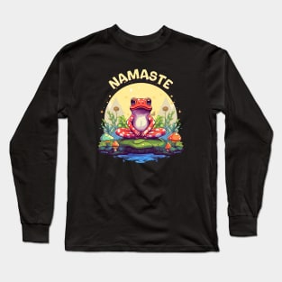 Namaste Frog Long Sleeve T-Shirt